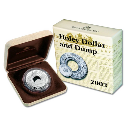 2003 $1 Silver Proof Subscription Coin: "Holey Dollar And Dump."