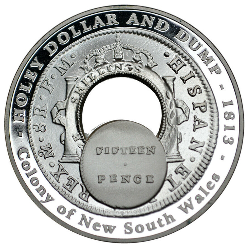 2003 $1 Silver Proof Subscription Coin: "Holey Dollar And Dump."