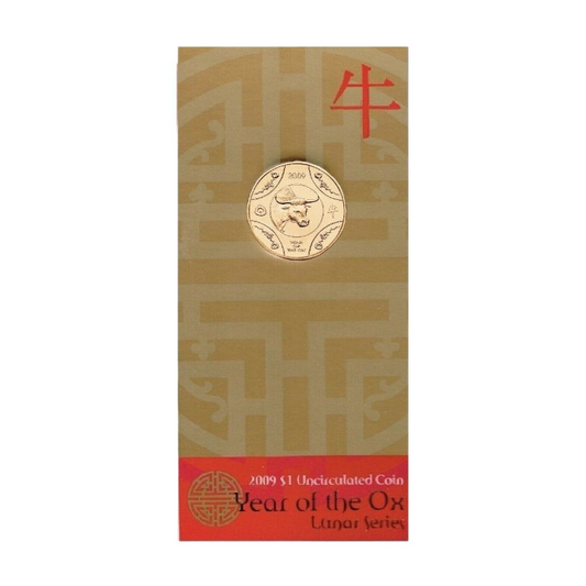 2009 $1 Uncirculated Coin: Lunar Series - "Year of the Ox."