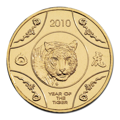 2010 $1 Unciculated Coin: Lunar Series - "Year of the Tiger."