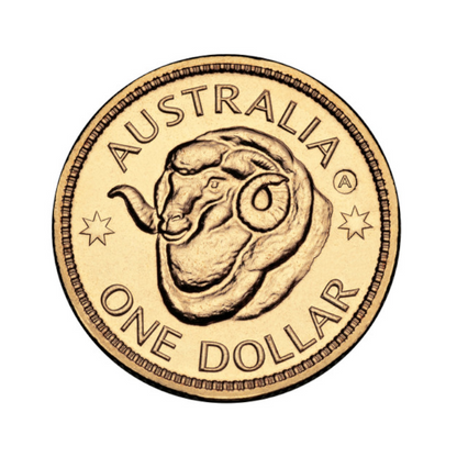 2011 $1 Uncirculated Coin: "Ram's Head Dollar - 'A' Adelaide Counterstamp."