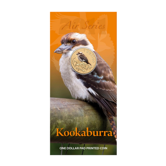 2011 $1 Uncirculated Coloured Coin: Air Series - "Kookaburra."