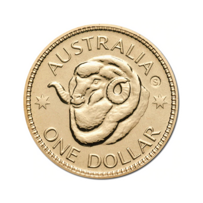 2011 $1 Uncirculated Coin: "Ram's Head Dollar - 'S' Sydney Counterstamp."