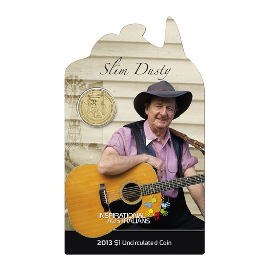 2013 $1 Uncirculated Coin: Insprational Australians - "Slim Dusty."