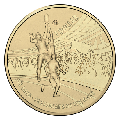 2015 $1 Uncirculated Coin: "AFL - Custodians of the Game." - 'M' Melbourne Counterstamp.