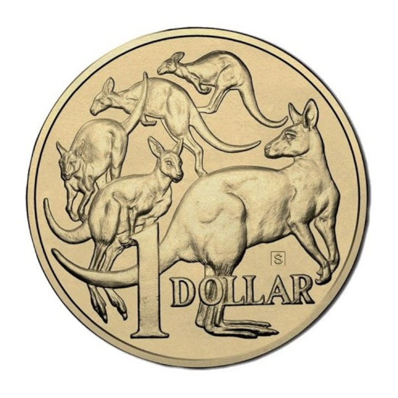 2015 $1 Uncirculated Coin: "Mob Of Roos." - 'S' Sydney Privy Mark.