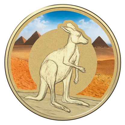 2015 $1 Coloured Frosted Uncirculated Coin: Unlikely Heroes - "Shake the Kangaroo."