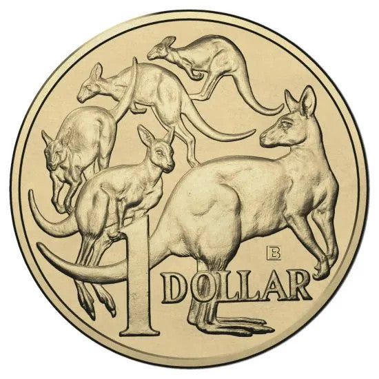 2018 $1 Uncirculated Coin - ANDA Show: "Mob Of Roos." - 'B' Brisbane Privy Mark.