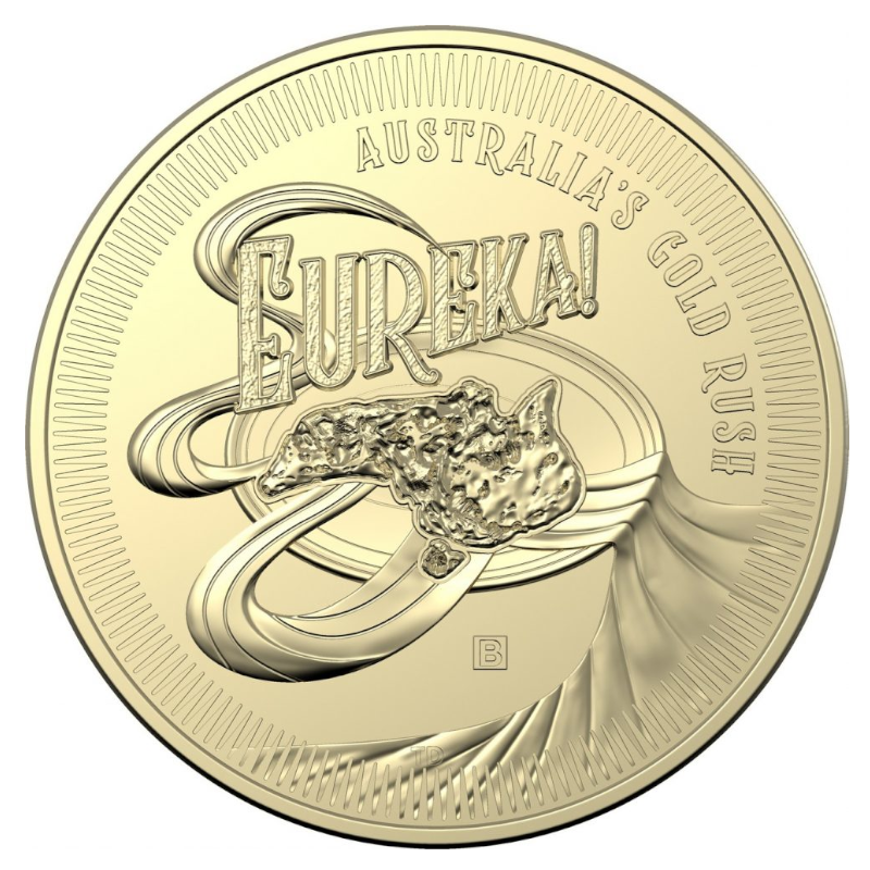 2020 $1 Uncirculated Four Coin Mintmark and Privy Mark Set: "Eureka! Australia's Gold Rush - BCMS."