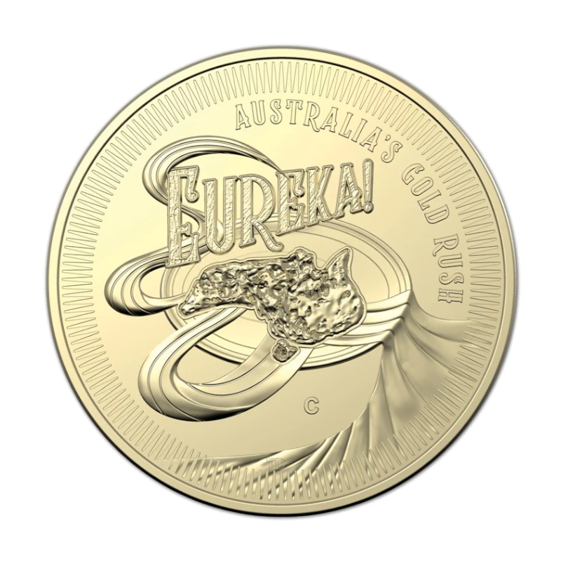 2020 $1 Uncirculated Four Coin Mintmark and Privy Mark Set: "Eureka! Australia's Gold Rush - BCMS."