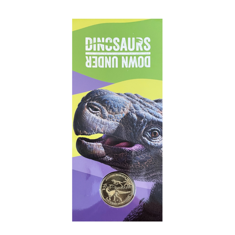 2022 $1 Uncirculated Coin: "Dinosaurs Down Under - Kunbarrasaurus." - 'C' Canberra Mintmark.