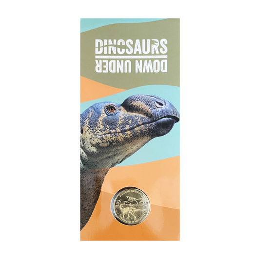 2022 $1 Uncirculated Coin: "Dinosaurs Down Under - Muttaburrasaurus." - 'C' Canberra Mintmark.