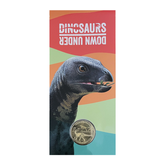 2022 $1 Uncirculated Coin: "Dinosaurs Down Under - Weewarrasaurus." - 'C' Canberra Mintmark.