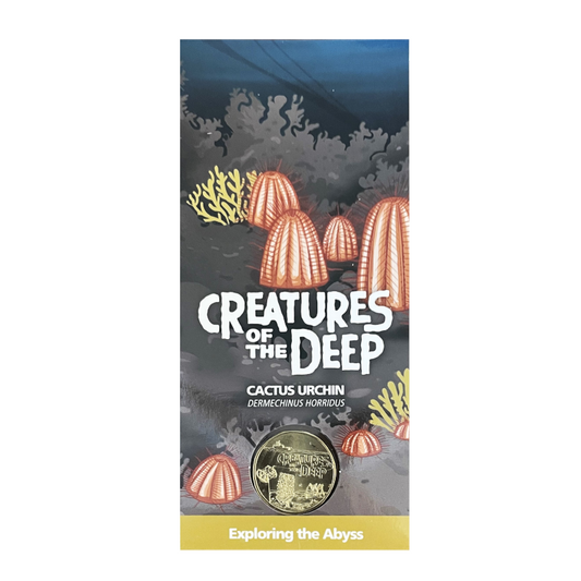 2023 $1 Uncirculated Coin: "Creatures of the Deep - Cactus Urchin." - 'C' Canberra Mintmark.