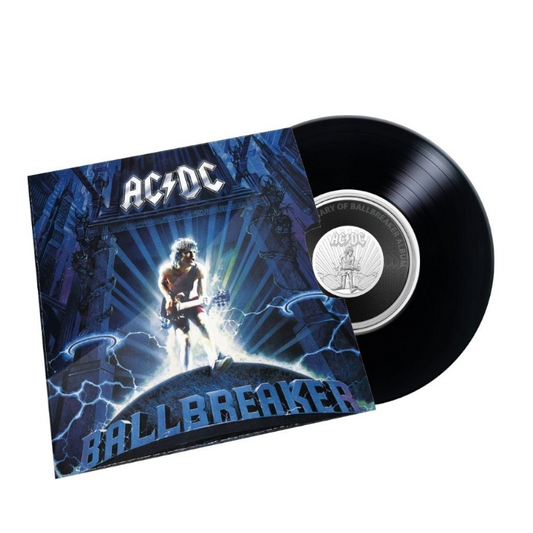 2020 20 cent Coloured Uncirculated Coin: AC/DC - "25th Anniversary of the Ballbreaker Album."