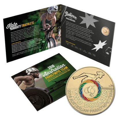 2016 $2 Coloured Uncirculated Coin: Rio Paralympic Games - "Australian Paralympic Team."