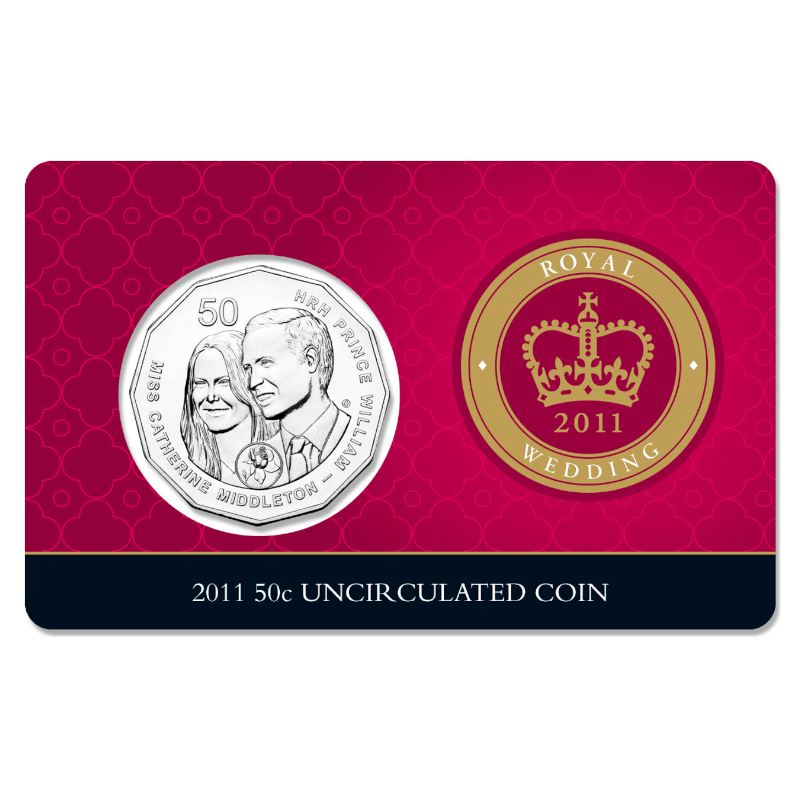 2011 50 cent Uncirculated Coin: "Royal Wedding."