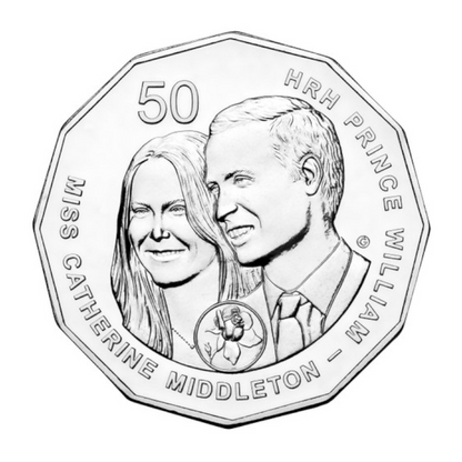 2011 50 cent Uncirculated Coin: "Royal Wedding."