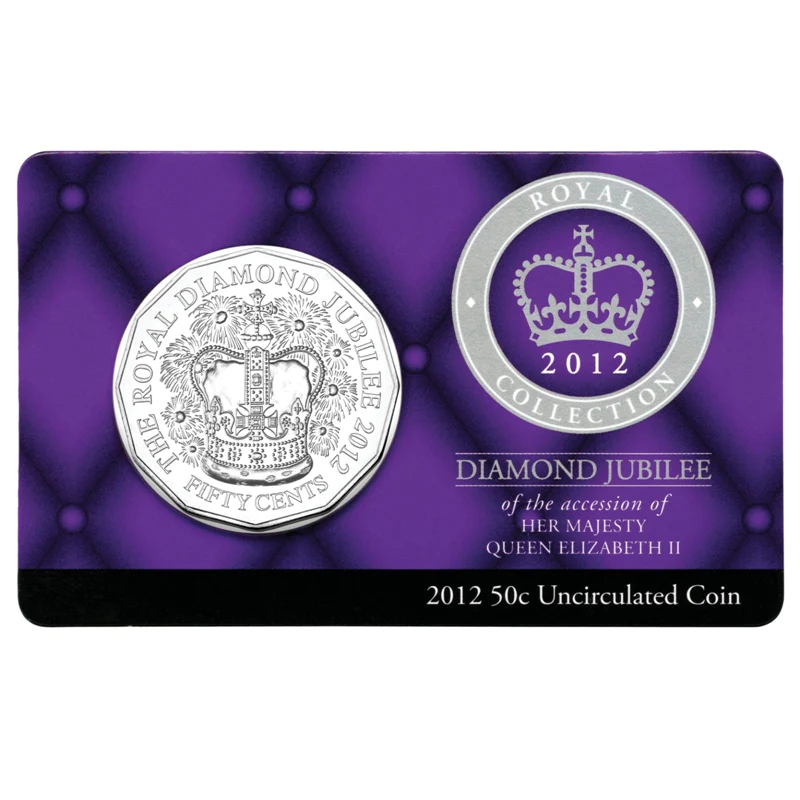 2012 50 cent Uncirculated Coin: "Diamond Jubilee."