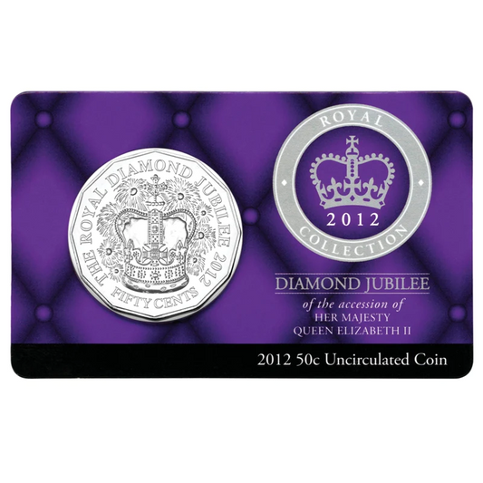 2012 50 cent Uncirculated Coin: "Diamond Jubilee."