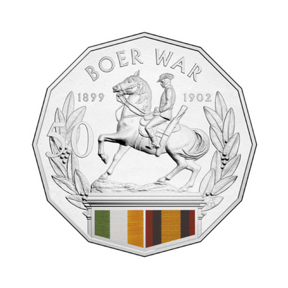 2014 50 cent Uncirculated Coin: Australia At War - "Boer War."