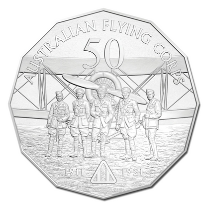 2014 50 cent Uncirculated Coin: Australia At War - "Australian Flying Corps."