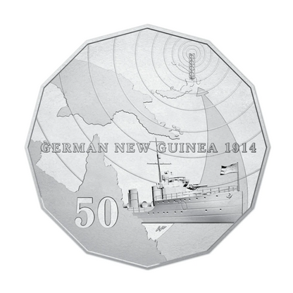 2014 50 cent Uncirculated Coin: Australia At War - "German New Guinea -1914."