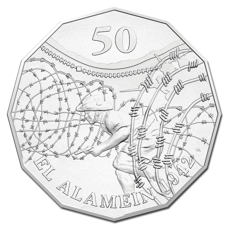 2015 50 cent Uncirculated Coin: Australia At War - "El Alamein."