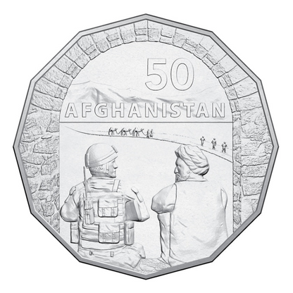 2016 50 cent Uncirculated Coin: Australia At War - "Afghanistan."