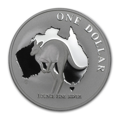 2000 $1 Silver Proof Kangaroo Coin.