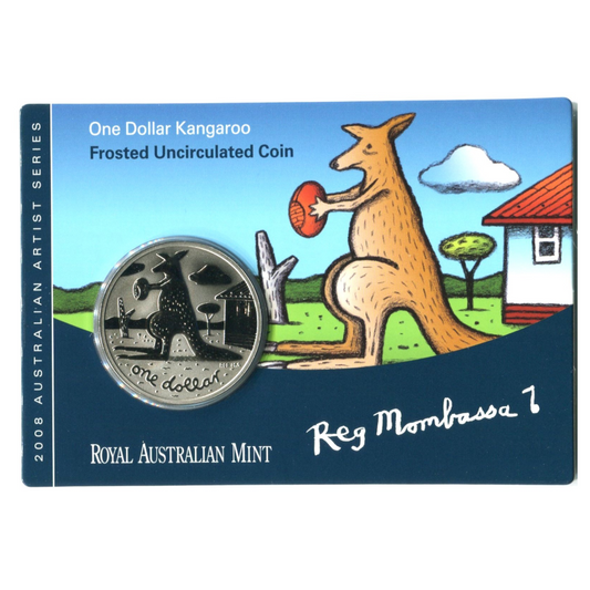 2008 Frosted Uncirculated Kangaroo Coin: Artist Series  - "Reg Mombassa."