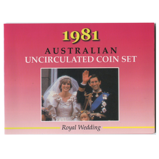 1981 Australian Sherwood Mint Set: "Royal Wedding."