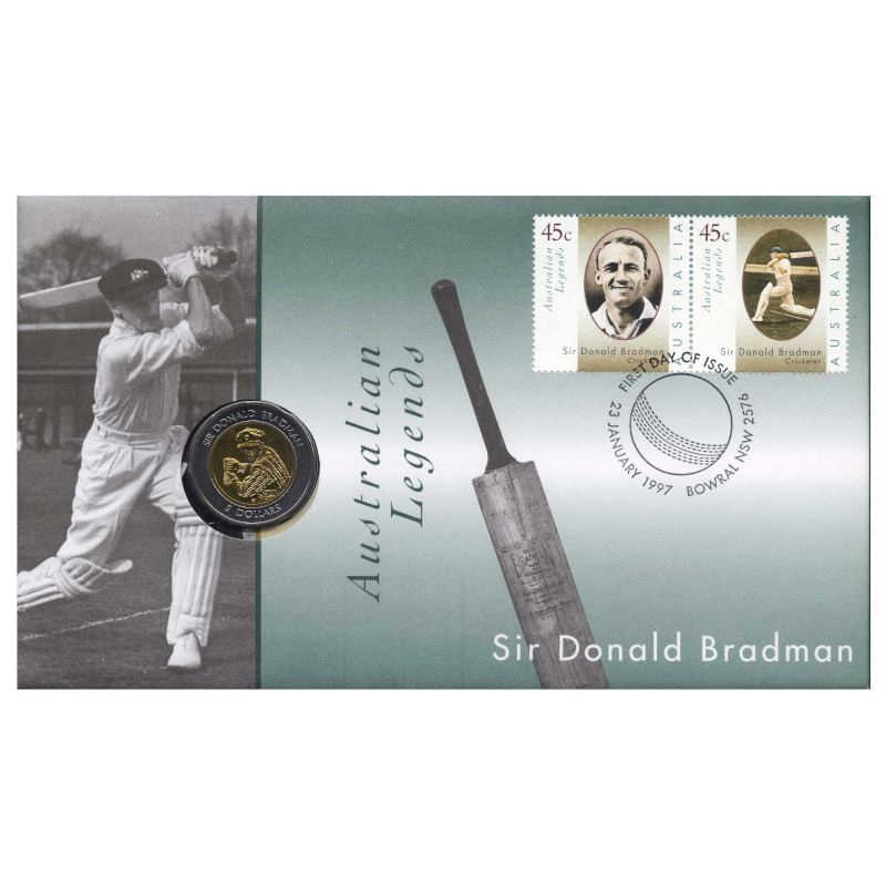 1997 $5 PNC: "Sir Donald Bradman."