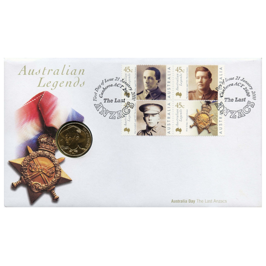 2000 $1 PNC: Australian Legends - "The Last Anzacs."