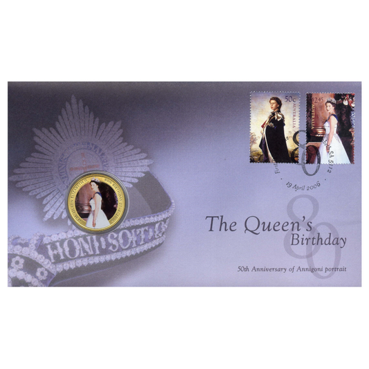 2006 50c PNC: "The Queen's 80th Birthday."