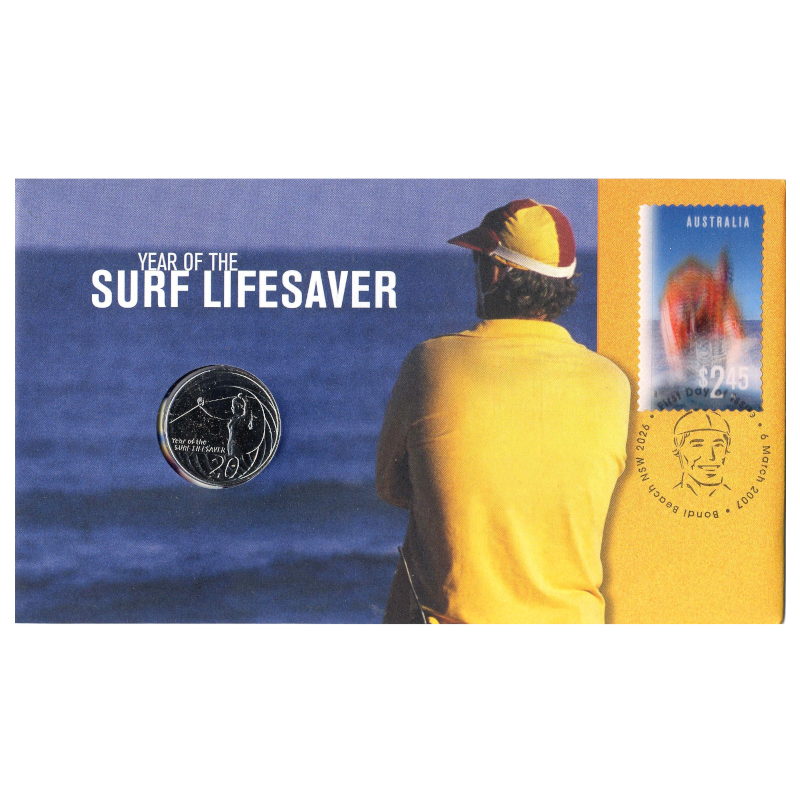 2007 20c PNC: "Year of the Surf Lifesaver."