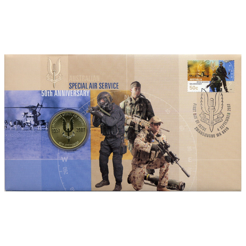 2007 $1 PNC: "Australian Special Air Services 50th Anniversary."