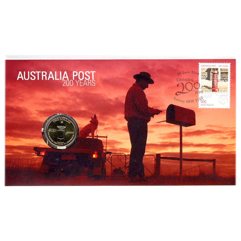 2009 $1 PNC: "Australia Post 200 Years." - RAM Issue.