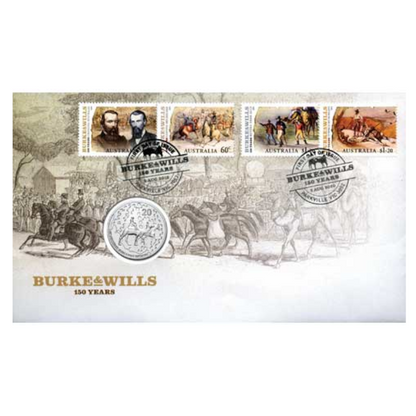 2010 20c PNC: "Burke & Wills 150 Years."