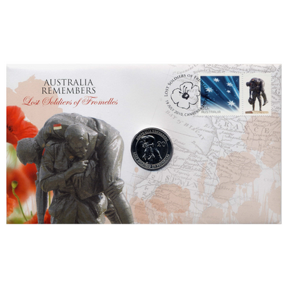 2010 20c PNC: "Australia Remembers - Lost Soldiers of Fromelles."