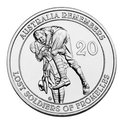 2010 20c PNC: "Australia Remembers - Lost Soldiers of Fromelles."