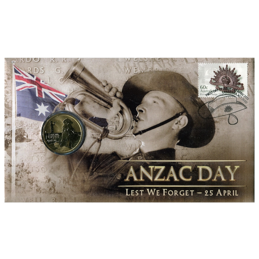 2012 $1 PNC: "Anzac Day - Lest We Forget."