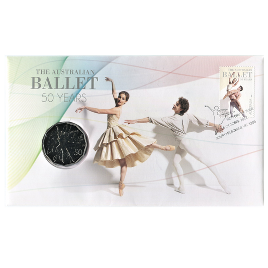 2012 50c PNC: "The Australian Ballet 50 Years."