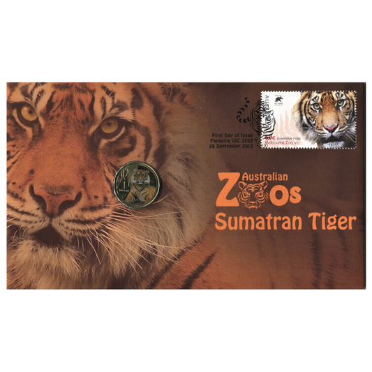 2012 $1 PNC: "Australian Zoos - Sumatran Tiger."