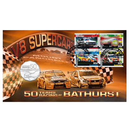 2013 50c PNC: "50 Years Racing at Bathurst."