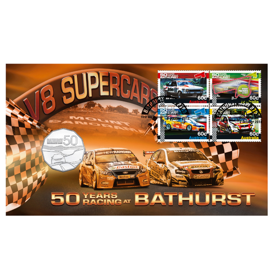 2013 50c PNC: "50 Years Racing at Bathurst."