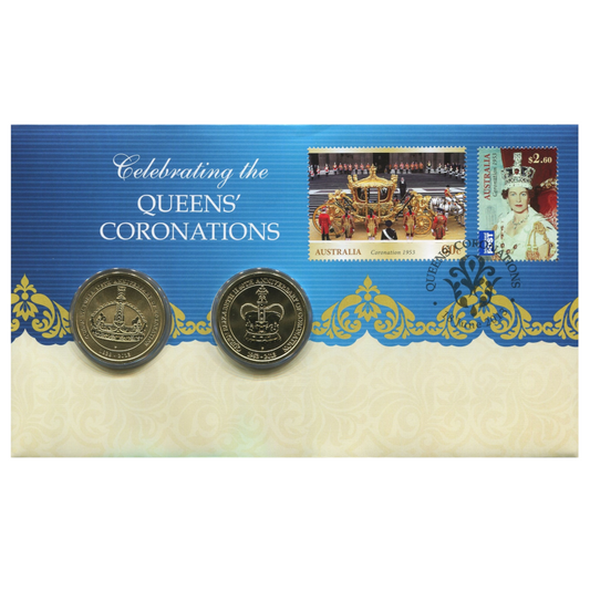 2013 $1 Two Coin PNC: "Celebrating the Queens' Coronations."