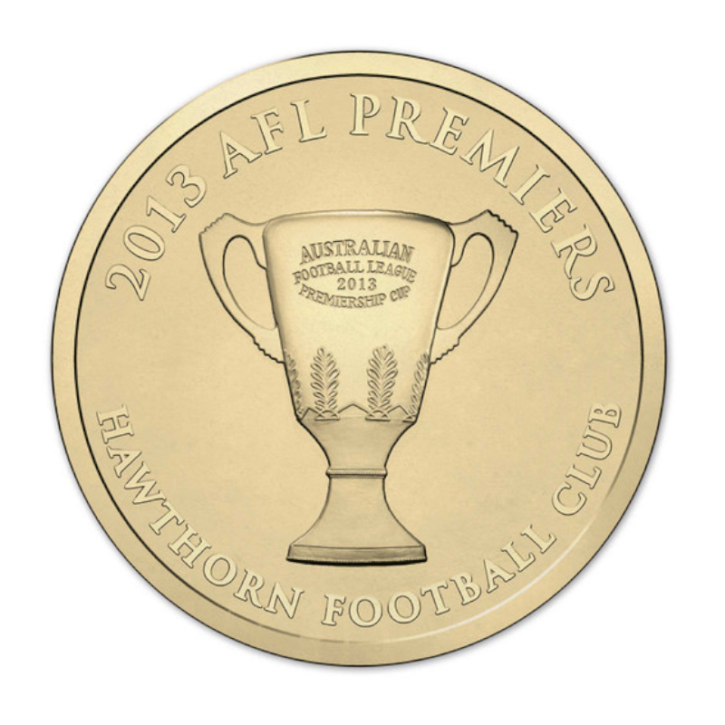 2013 $1 PNC: "2013 AFL Premiers - Hawthorn Hawks."