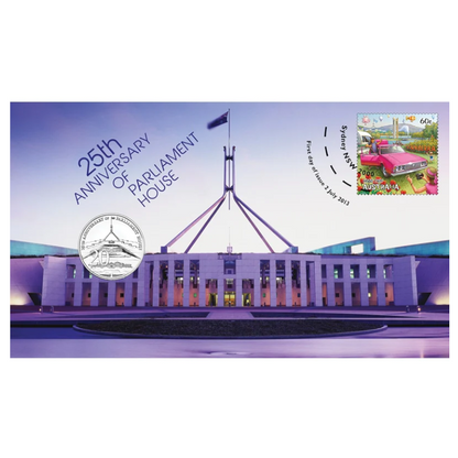 2013 20c PNC: "25th Anniversary of Parliament House."