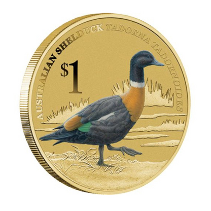 2013 $1 Tuvalu PNC: "Australian Shelduck."